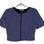 ZARA NWOT  JACQUARD CROP TOP JACKET MEDIUM Photo 6