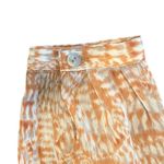 Susan Graver  Abstract V Neck Long Sleeve Tiered Hem Semi Sheer Tunic Top Shirt Photo 6