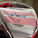 Ibkul Womens Long Sleeve Abstract Print Colorful Golf Sun Protection Size Small Red Photo 3