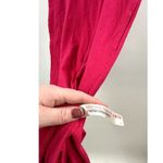 Free People Beach Hot Pink - Magenta Midi Cotton T Shirt Dress Size Extra Small Photo 4