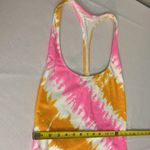 Aerie  women Pink Orange Tie Dye New! One piece swimsuit size L Photo 10