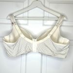 Cacique  NWT Modern Lightly‎ Lined Balconette Bra Size 46C Stripe Black Lace Photo 2