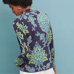Anthropologie Moth Retro 70s Artsy Chenille Sweater Jacket Size Small Whimsical Photo 1