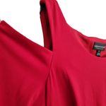 Connected Apparel  Little Red Holiday Festive Cold Shoulder Dress Size 8 Photo 3