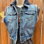 Highway Jeans Denim Vest with Hoodie Size Small Photo 1