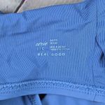 Aerie  Real Good Halter Bikini Swim Top Blue Size L Photo 3