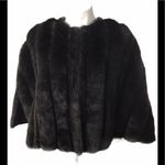Brandon Thomas Brown Faux Fur Cape/Capelet Photo 3