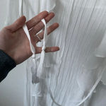 Lulus S Sun-Kissed Sweets White Ruffled Swim Cover-Up in White Photo 8