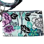 Vera Bradley Penelope’s Garden Lighten Up Zip ID Case and Lanyard Blue Purplw Photo 2