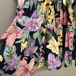 YAS Flower AOP Organic Cotton 3/4 Sleeves Sky Captain Short Dress US(0 Photo 6