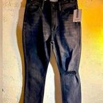 True Craft Denim , NWT, black high rise slim, frayed hem, 7R, awesome denim Photo 0