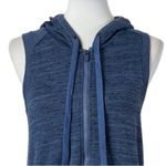 Active Life Tunic Vest Hooded Zip Front Pockets Blue Heather Women’s Size Small Photo 4