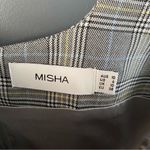 NEW Misha COLLECTION plaid Matching Two Piece Set Crop Top and Bermuda Shorts 6 Gray Photo 3