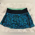 Lululemon Pace Rival Skirt II Regular Size 4 Fleur Sombra Black Swift Photo 2