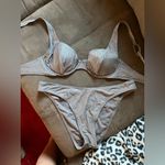 Silver Glitter Bikini Set Size M Photo 1