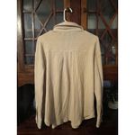 English Factory  Tan Ribbed Collared Button Up Shirt Jacket Shacket Medium Photo 1