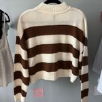 H&M Brown and cream striped sweater  Photo 1