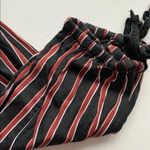 Anthropologie • Black Red Striped Jogger Pants Photo 4