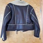 Anthropologie Leather and Sherpa Jacket Photo 5