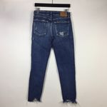 MOUSSY Jeans Distressed Skinny Raw Hem Size 25 Blue Photo 8