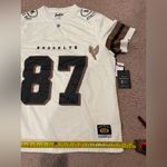 Brooklyn Cloth  Womens Athletic Jersey Mesh V-neck  Shirt Photo 3