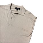 Banana Republic Women's Oversized Cream Collared Sweater Vest Forever Sweater XS Photo 1