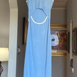Baby Blue Bodycon Ribbed Halter Dress Sz M Size M Photo 4
