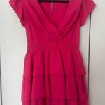 Amazon Pink Ruffled Cocktail Dress Photo 2