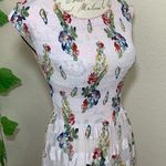 Max Studio White Floral Butterfly Sheet Dress Photo 0