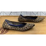 Rothy's  Leopard Print Flats The Pointe Toe Black Tan Womens Shoes Size 9 Photo 4
