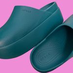 Crocs Dylan Platform Clogs Green W6 Photo 0