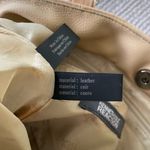 Kenneth Cole Vintage Y2K Reaction Neutral Beige Leather Shoulder Bag Purse Photo 1