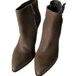 Vince Camuto Brown Gray Vc-karmel Leather Wedge Heels Boots/Booties Size 7M Photo 7
