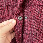 J.Jill Women Tweed Long Sleeve Snap Jacket Shacket Burgundy Size XL Photo 6