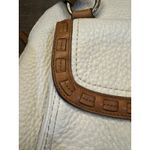 Coach  Soho Buckle Dome Shoulder Bag White Tan Pebbled‎ Leather Y2K Leather Photo 4