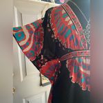 Trina Turk silk blend kimono waist tie resort beach dress, size medium Photo 8