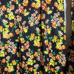 Caroline Constas Allonia Black Floral Print Long Sleeve Trumpet Gown Size XS Photo 14