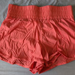 JoyLab  High Waisted Running Shorts Set of 2 Large Hot Pink/Neon Yellow Photo 0