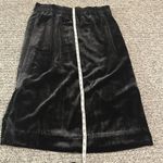 J.Crew NWT  Pull-In Black Velvet Midi Skirt Sz L Photo 5