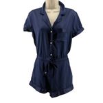 Victoria's Secret Dark Blue Stain Romper Womens Small Photo 1