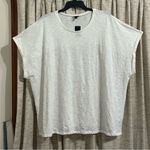 Torrid Cotton Modal Slub + Clip Dot Print Fabric Mixed Dolman Tee - 6X Photo 2
