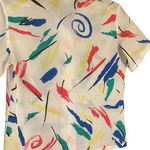 Lucky Winner Vintage Juniors Red, Blue, & White Short Sleeve Artistic Tee Sz 13 Photo 0