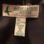 Marsh Landing Vintage Petites Suede Western Style Brown Suede Vest LP Photo 7
