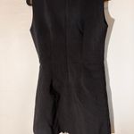 Hue  Black Sleeveless Dress with Bold Side Pleats - Size Small Photo 4