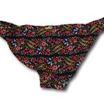 Eidon  Womens Black Floral Bikini Bottom Swimsuit - Size: S NWOT Photo 1