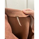 Free People  Summer Love Vegan Suede Mini Skirt Size 12 Brown Modern Cowgirl Photo 4