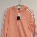 Adidas  Essentials Pink 3-Stripe Pullover Hoodie Sz M NWT Photo 1