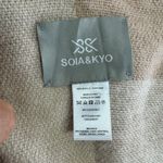 SOIA & KYO Cardigan Womens One Size Pink Mirel Fringe Knit Sweater Scarfigan Photo 3