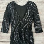 EXPRESS Silver and Black Sequin Mini Dress, EUC, Size 2, MSRP $128 Photo 8
