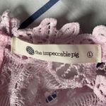 The Impeccable Pig high neck pink lace dress Photo 3